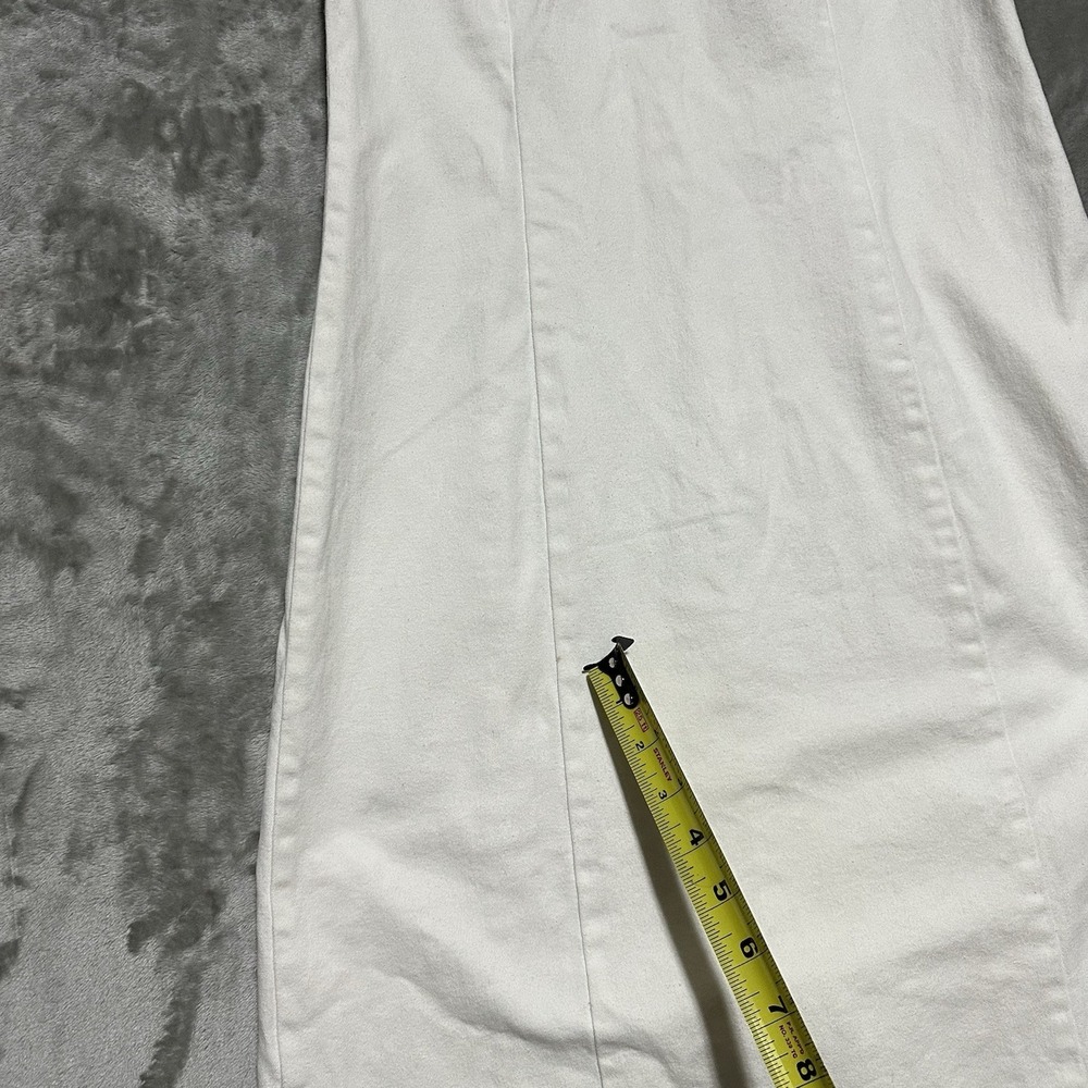 Vintage Laundry by Shelli Segal White Denim Maxi Dress Womens 6 Coastal Cowgirl - Picture 9 of 15